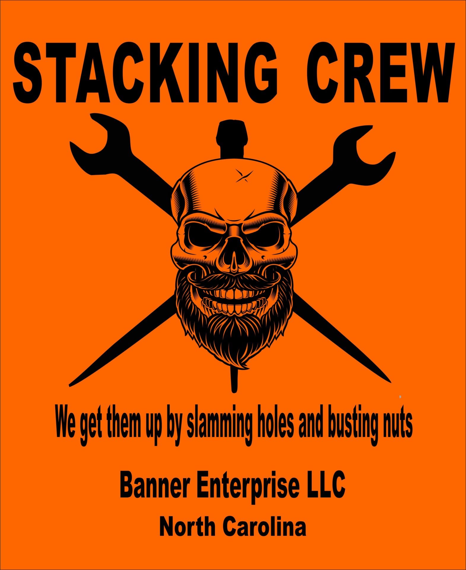 Stacking Crew Logo black letters